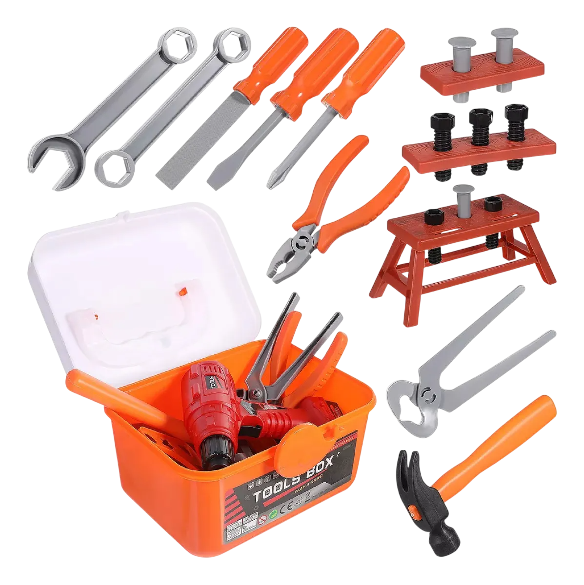 بوكس أدوات الصيانة للأطفال 👷‍♂️🛠️