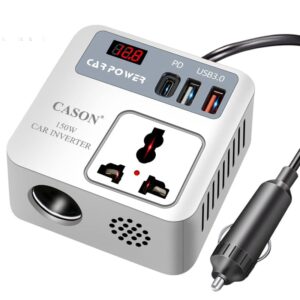 محول وشاحن وكاشف بطارية السيارة 150W