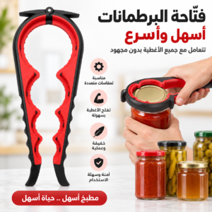 فتاحة البرطمانات متعددة المقاسات 🫙✨
